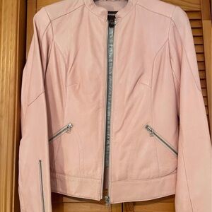 Danier Light Pink Leather Jacket